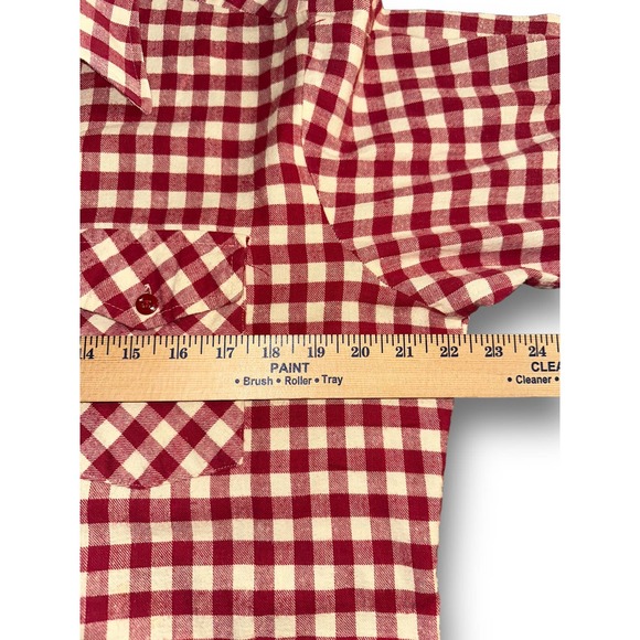 VTG Woolrich Flannel Red Gingham‎ Shirt Size: Large - Picture 4 of 5